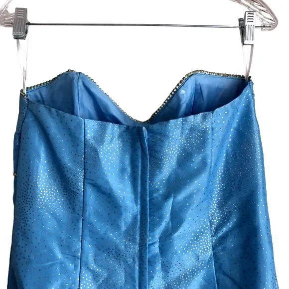 Vintage Jessica McClintock for Gunne Sax Prom Dress Size 9 Made in USA Frozen - Picture 5 of 10